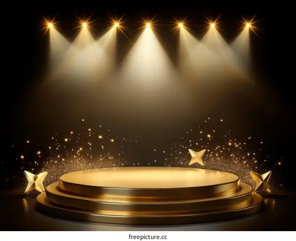 Luxury Gold Award Ceremony Podium