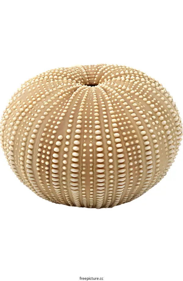 Sea Urchin Specimen on White Background
