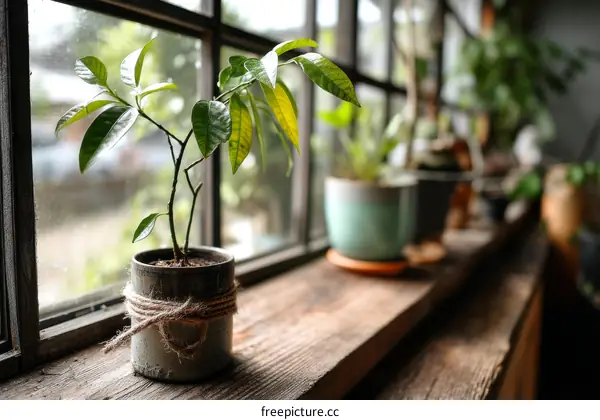 Potted Plant by the Window
