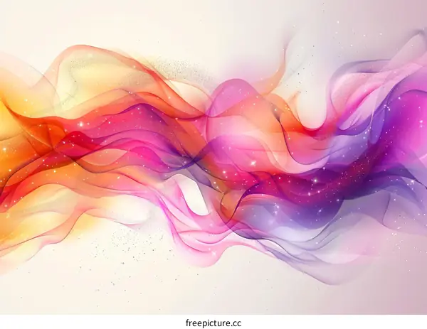 Abstract Colorful Flowing Lines
