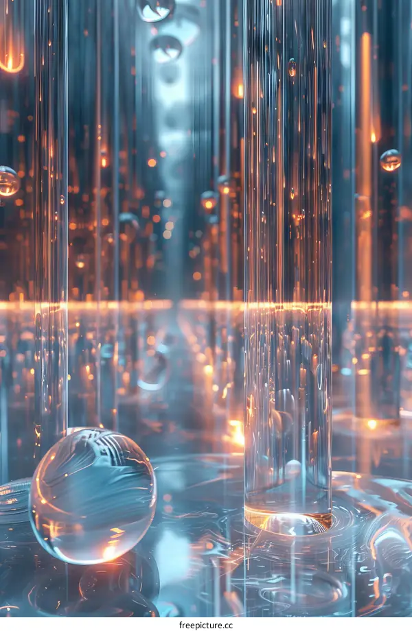 Crystal Columns of Light & Shadow