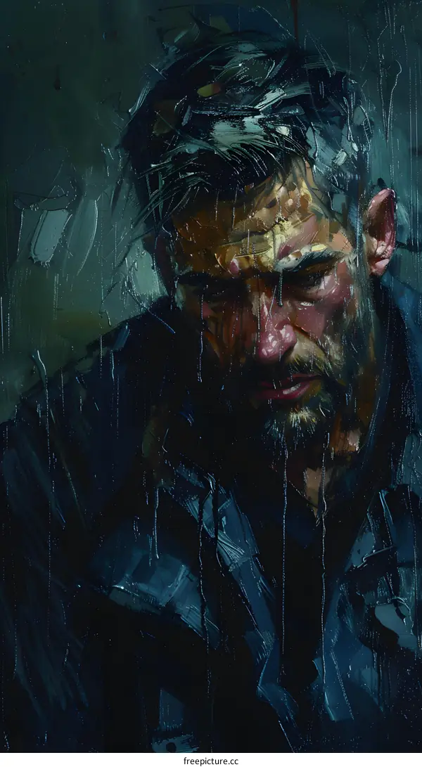 Portrait of a man with a beard and dark hair