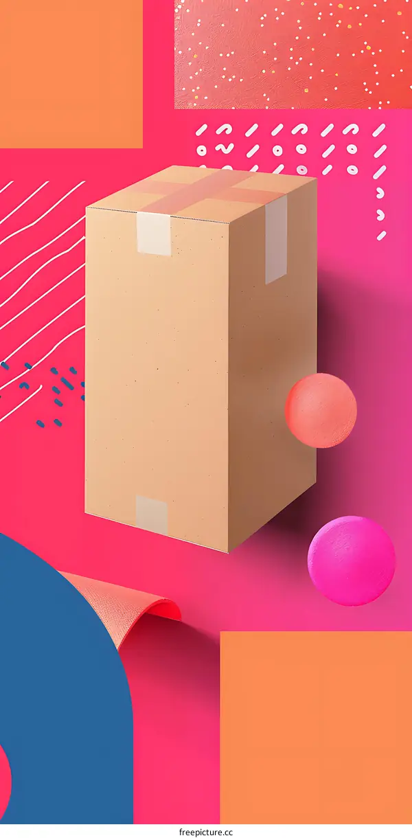 Abstract  Background  With  Box  And  Shapes