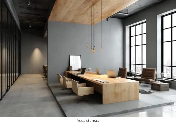 Modern Industrial Loft Office Space