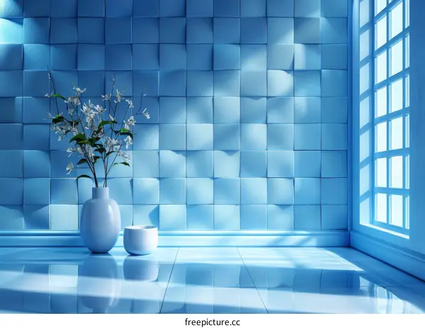 Stylish Light Blue Room Interior Design
