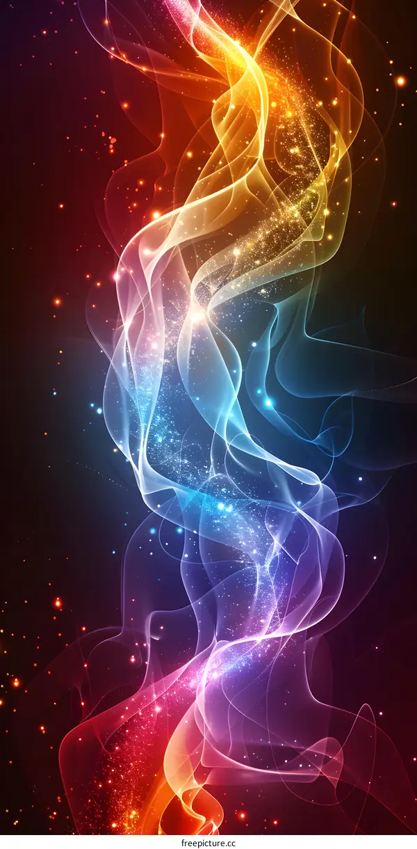 Abstract Colorful Smoke Background