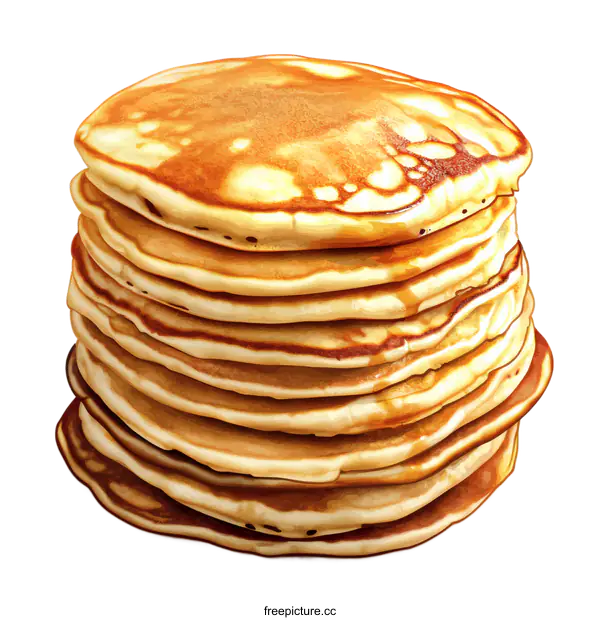 [Transparent Background PNG]Delicious Stack of Pancakes Illustration