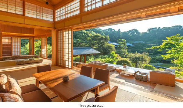 Japanese Style House with Panoramic Mountain Views