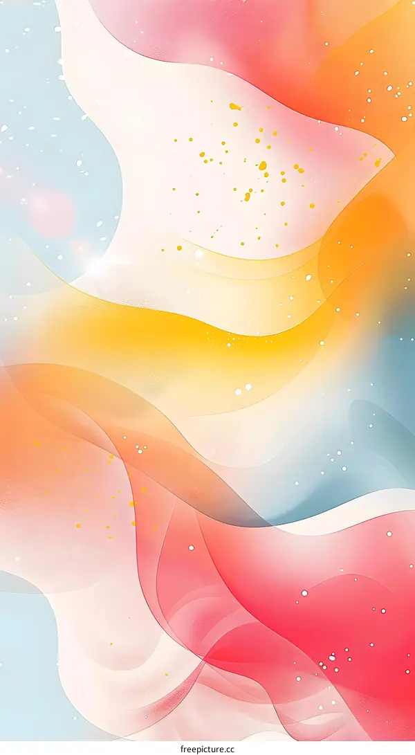 Abstract  Wavy Background with Pastel Colors