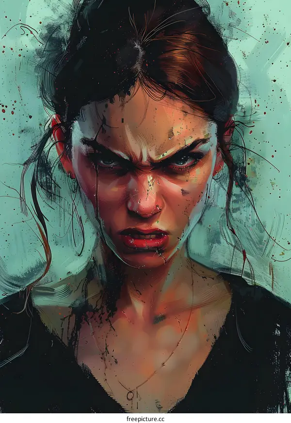 Portrait of an Angry Woman