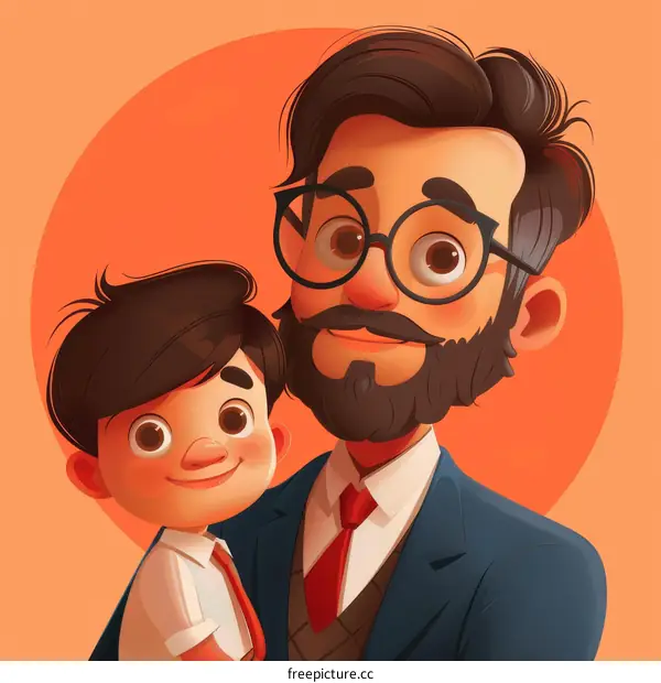 Father and Son Portrait