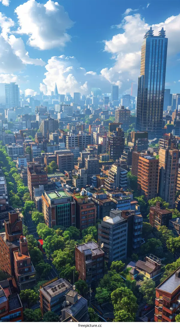 Modern City Skyline: A Perspective of Urban Development