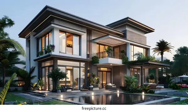 A luxury villa with swimming pool in Da Nang, Vietnam