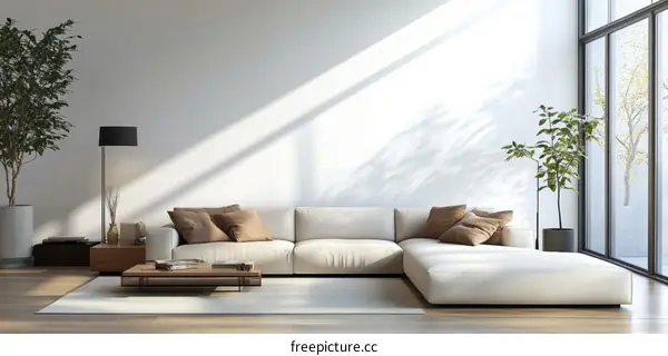 Modern Minimalist Living Room Interior Design