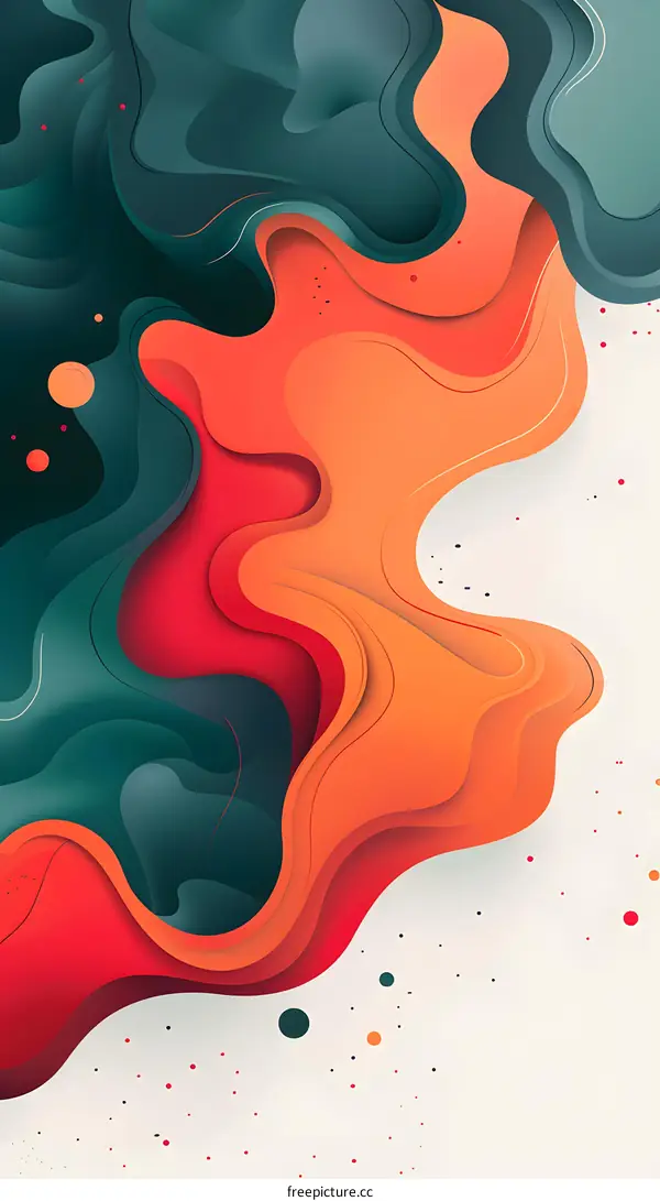 Abstract Liquid Flowing Background Design