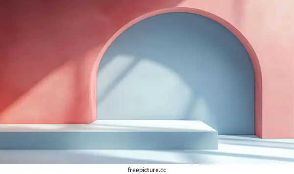 Minimalist Archway Display Platform