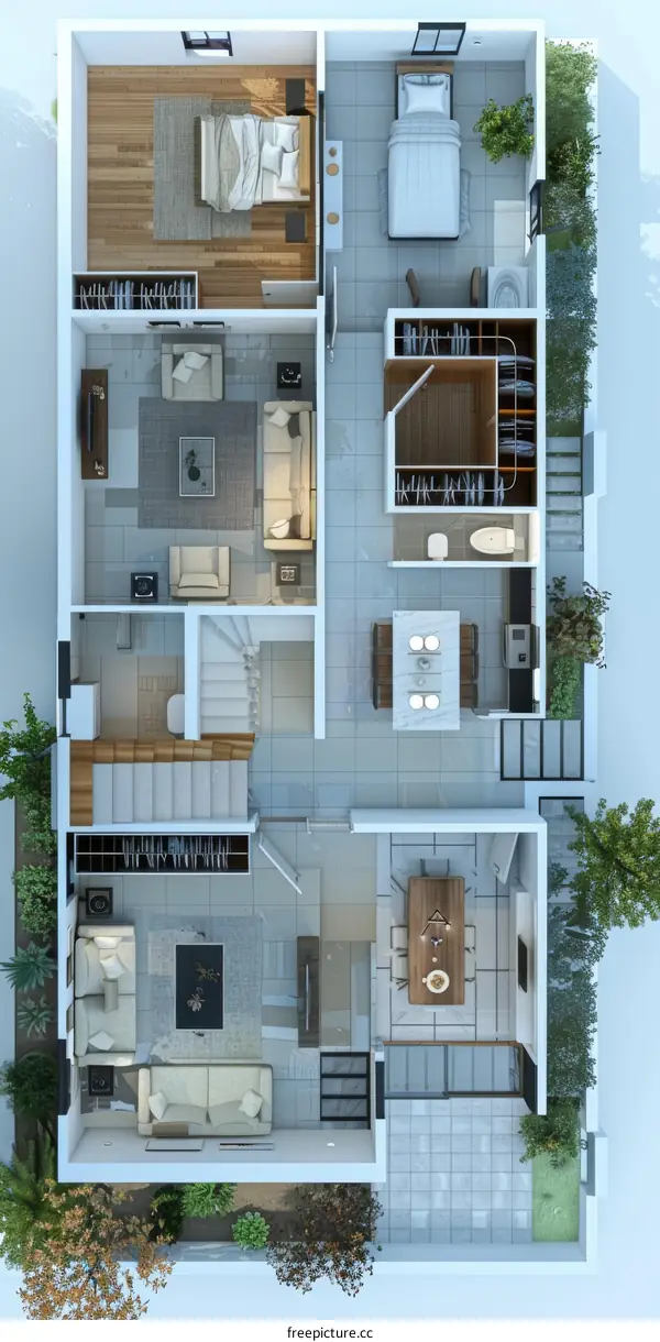 Modern House Floor Plan Design