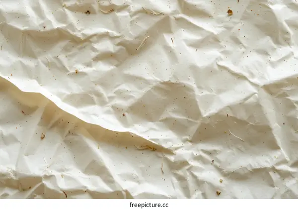 Close-up of a crumpled paper texture