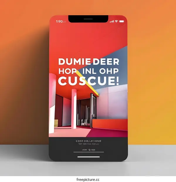 Modern Architecture Smartphone Screen Design