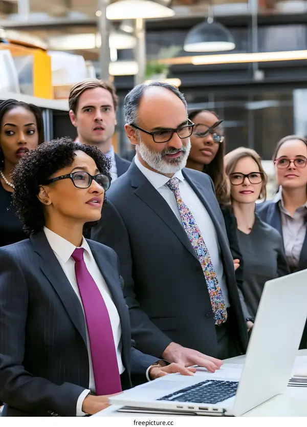 Diverse Group of Business Professionals in a Meeting
