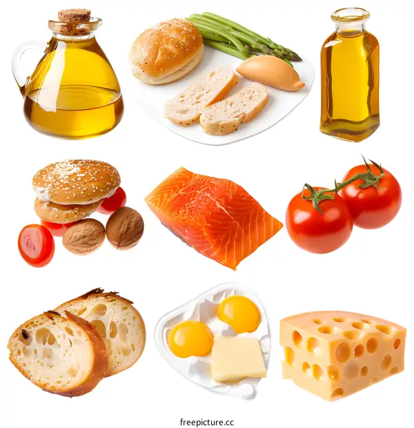 Assortment of Food Ingredients for Cooking
