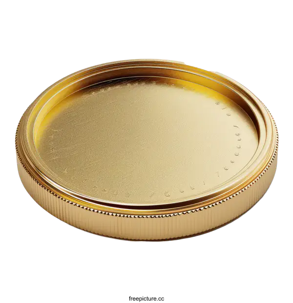 [Transparent Background PNG]A gold coin isolated on a white background