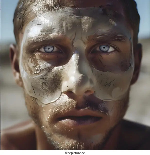 Man with a Mud Mask