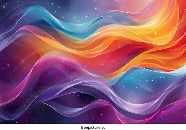 Cosmic Canvas: A Colorful Nebula