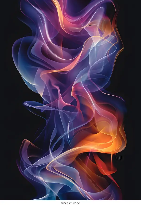 Abstract colorful smoke