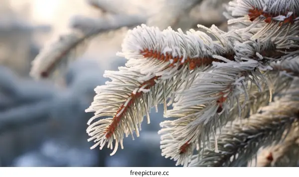 Frosted Pine Branch