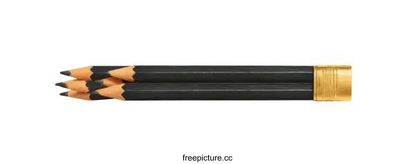 [Transparent Background PNG]Composition of Multiple Black Pencils