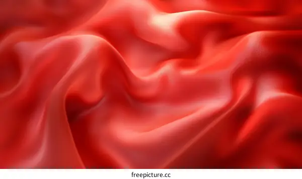 Vibrant Red Fabric Texture Close-up