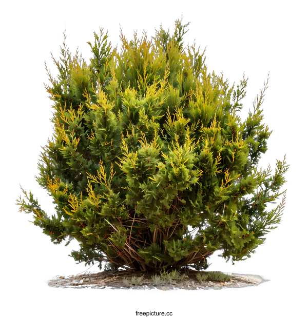 [Transparent Background PNG]Green Bush with White Background