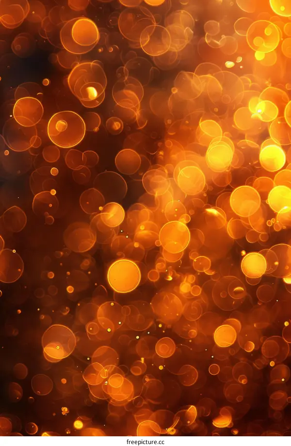 Golden bokeh background