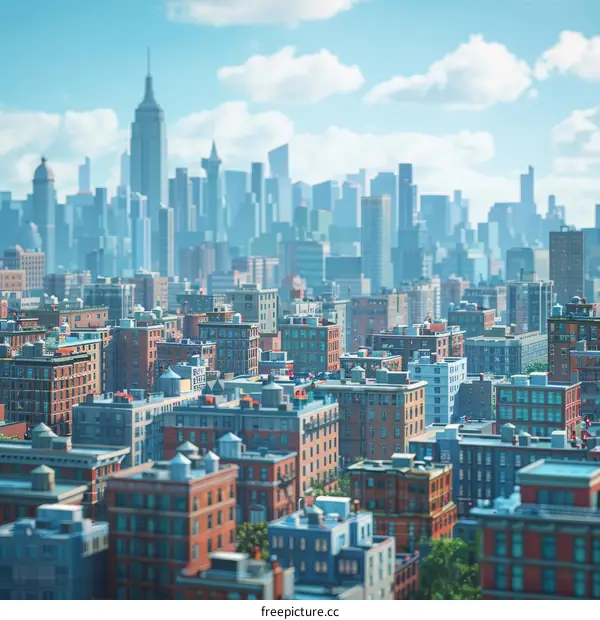 Cityscape Illustration of New York