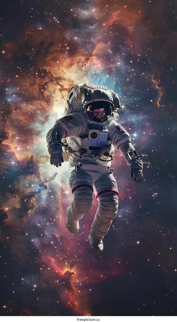 Astronaut Floating in Space