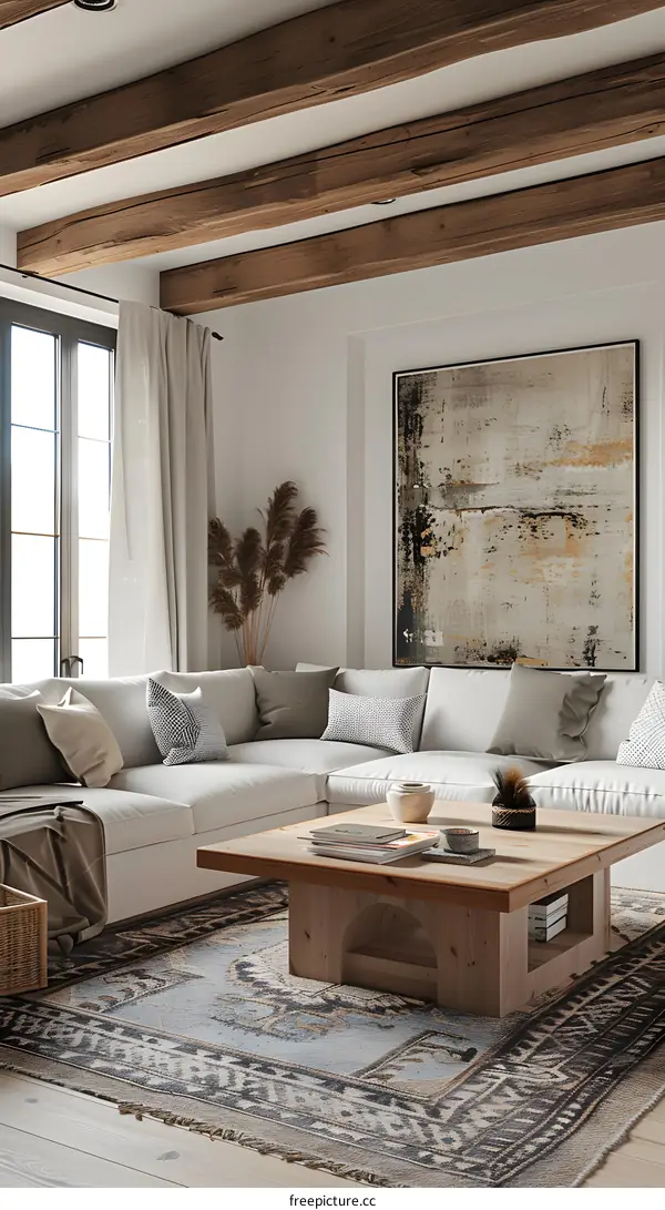 Modern minimalist living room