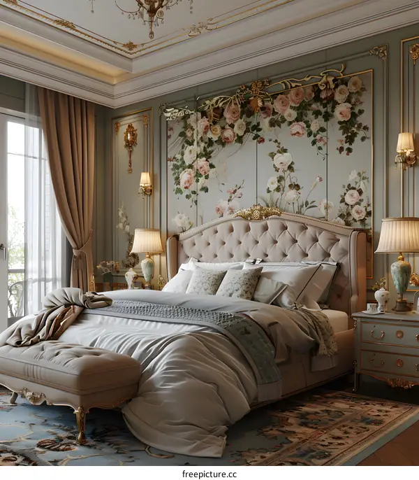 European style luxury bedroom