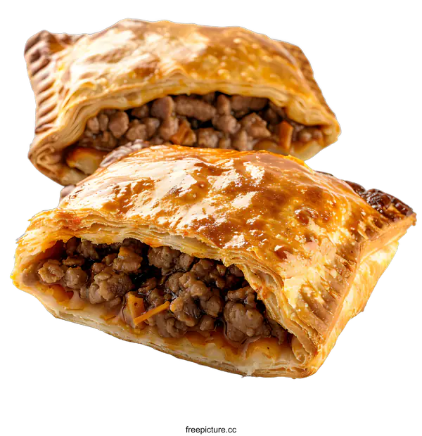 [Transparent Background PNG]Beef and Vegetable Pasty