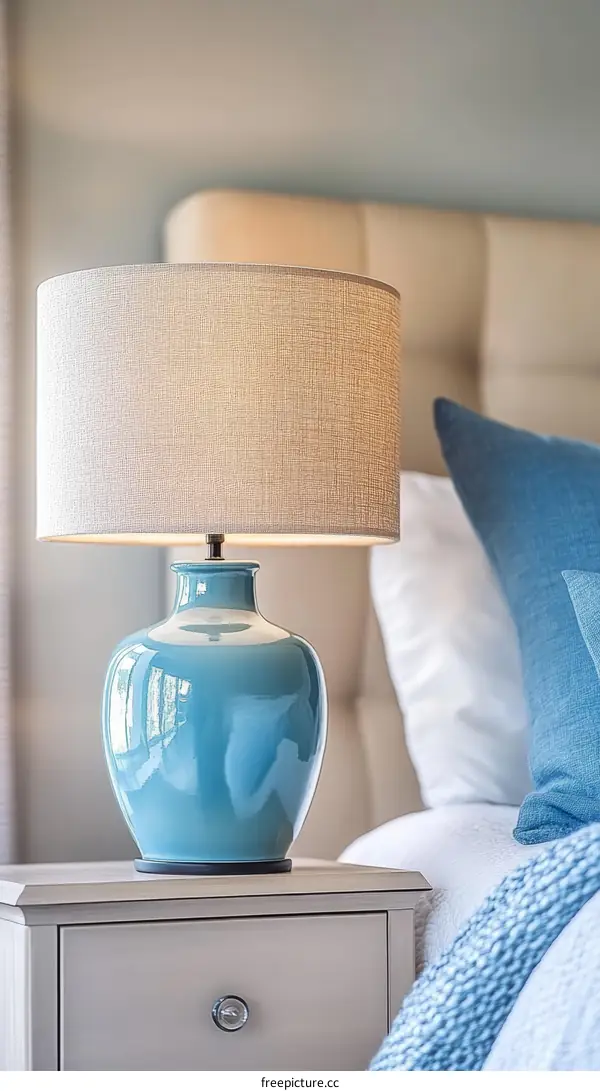 Bedroom Nightstand Lamp with Light