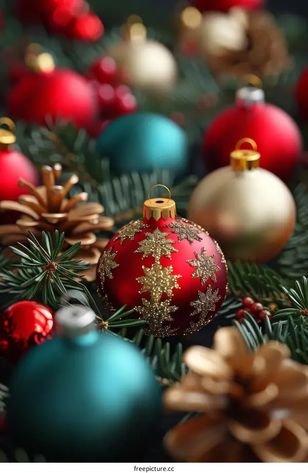 Mesmerizing Christmas Decorations in Red, Green, and Gold