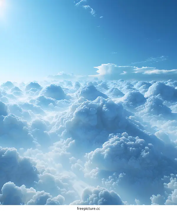 壮观的蓝天白云