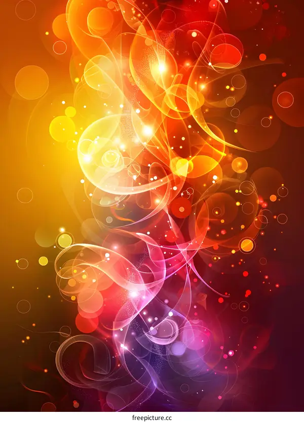 Abstract colorful background with light effects