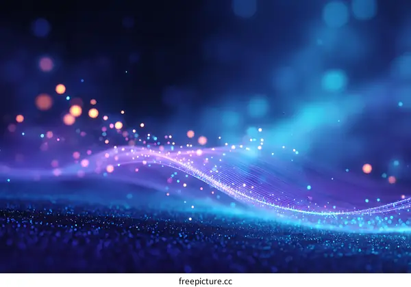 Abstract Digital Wave Background Design