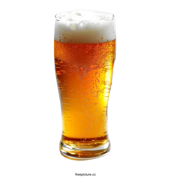 [Transparent Background PNG]beer in a glass