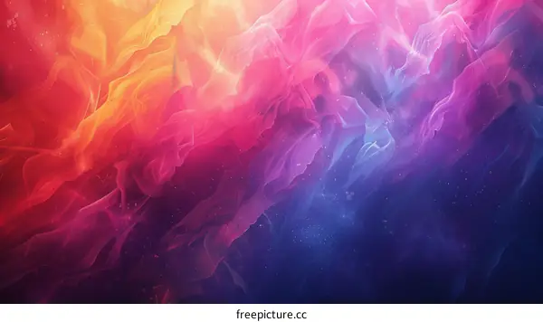 Colorful abstract background image of flowing paint