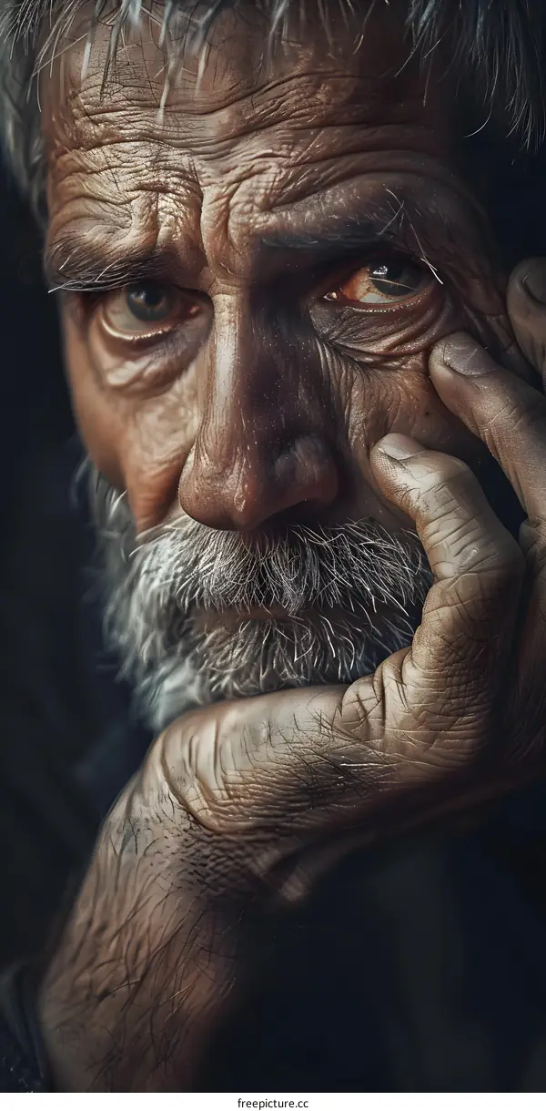 Portrait of an old man