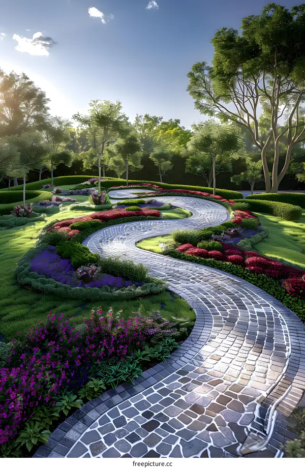 Garden landscape design renderings