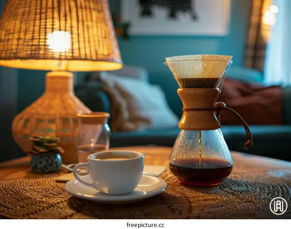 Cozy Coffee Corner Still Life