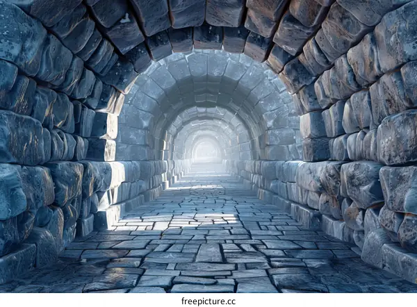 Mystical Ancient Stone Corridor